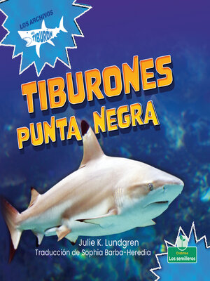 cover image of Tiburones punta negra (Blacktip Reef Sharks)